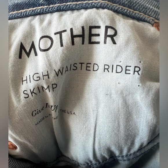 NWOT Mother high waisted skimp jeans - Picture 3 of 6